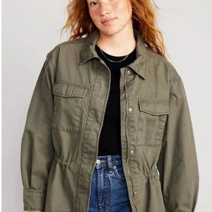 Old Navy Cinched-Waist Utility Jacket in XS